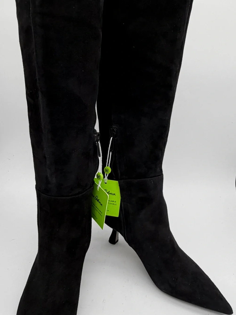 Sam Edelman Black Over-the-Knee Suede Boots